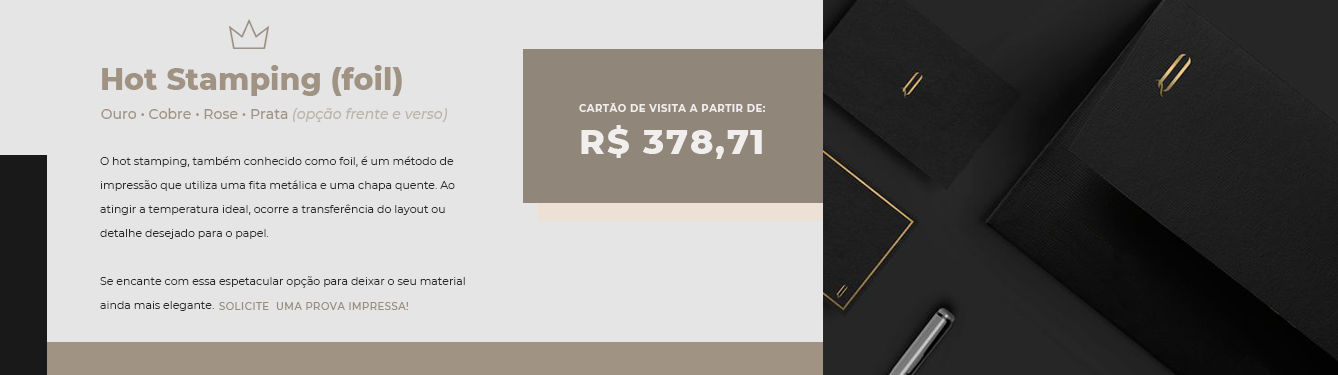 Cartão de visita Hot Stamping